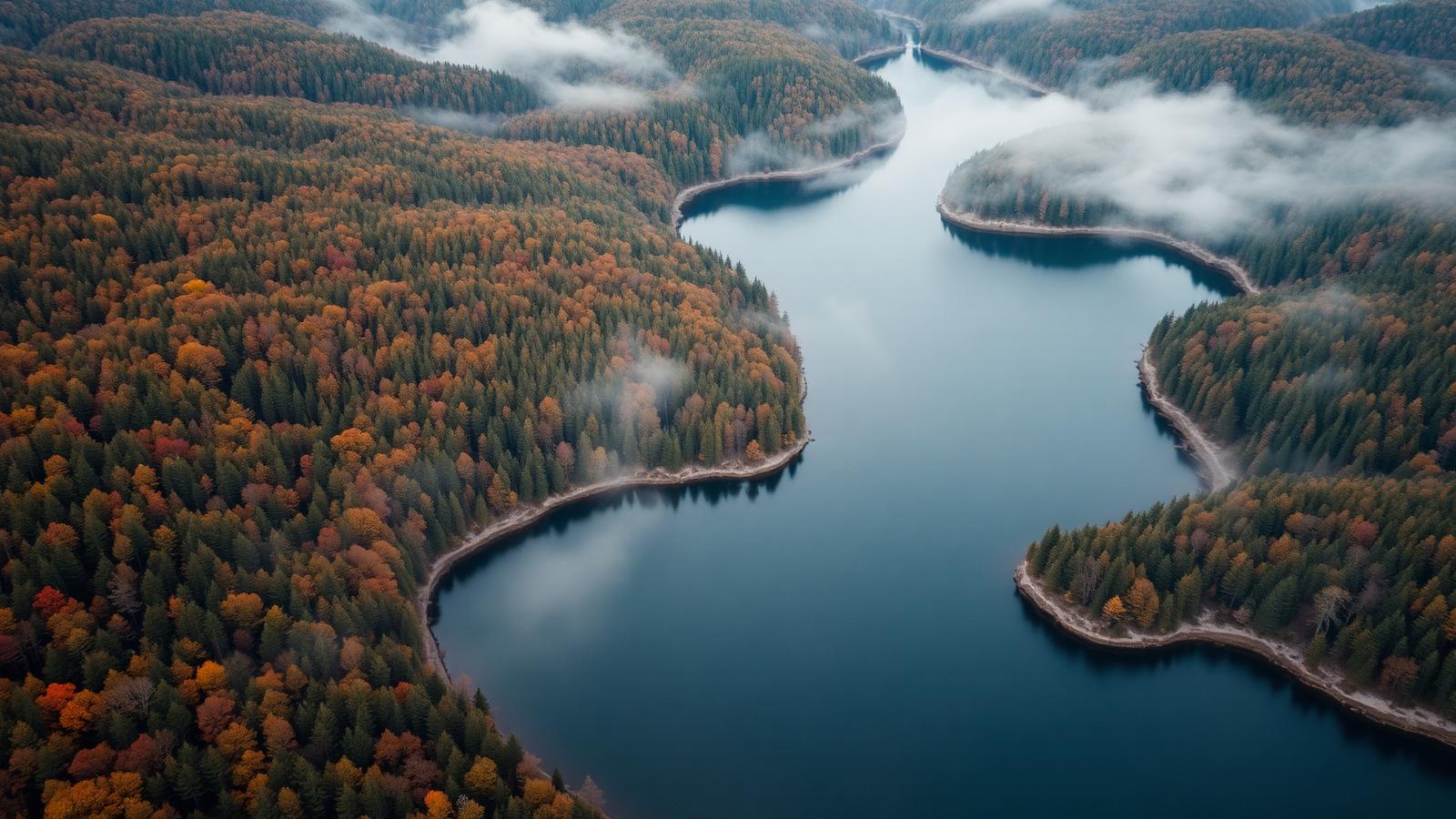 Aerial view of the Adirondack region